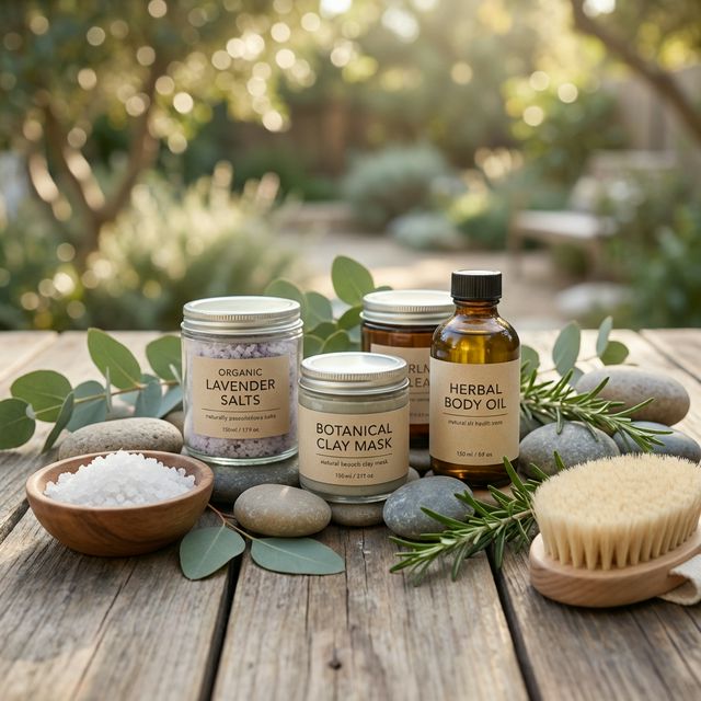 Luxurious eco-friendly resort nestled in a lush tropical rainforest, bamboo architecture, infinity pool overlooking a valley, golden sunset light, cinematic, photorealistic, 8k, no people